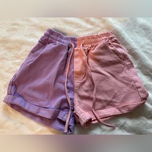 SHEIN Color-block Shorts